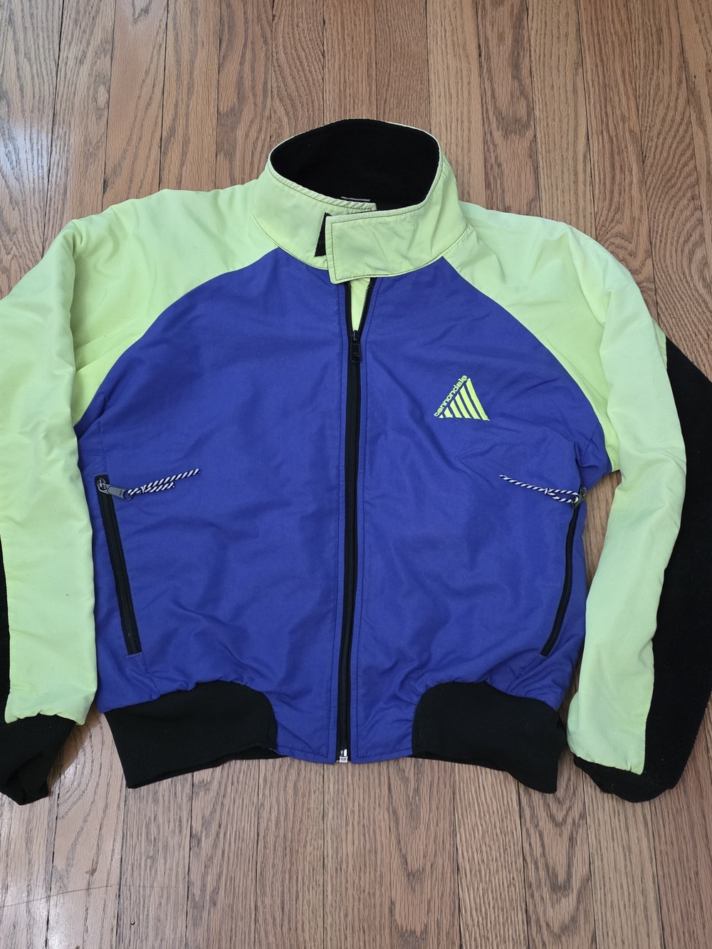 🔥 VINTAGE 90s Cannondale Fleece/Nylon Mix Cycling Jacket 🔥Rare- S